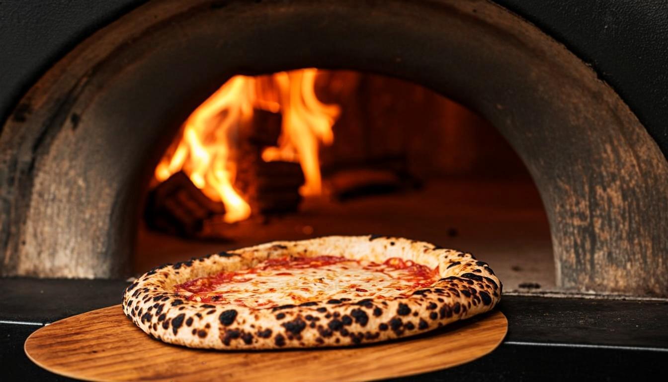 Ambijent i sto sa pizzerie Amazon
